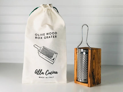 Italian Olivewood Parmesan Cheese Box Grater