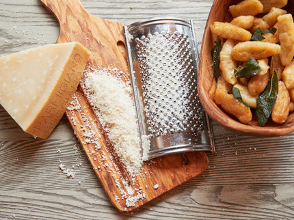 Italian Olivewood Parmesan Cheese Grater - Flat