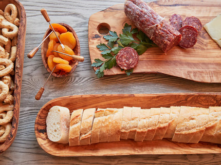 Italian Olivewood Charcuterie Board - with Hole