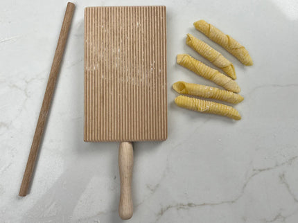 Italian Gnocchi and Garganelli Board with Rolling Pin