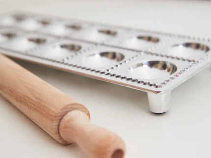 Italian 12-piece Ravioli Mold with Roller
