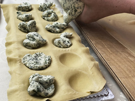 Italian 12-piece Ravioli Mold with Roller