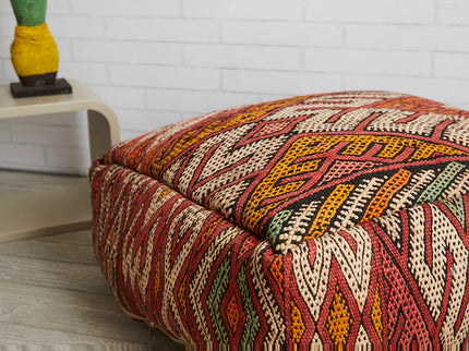 Moroccan Vintage Kilim Poufs