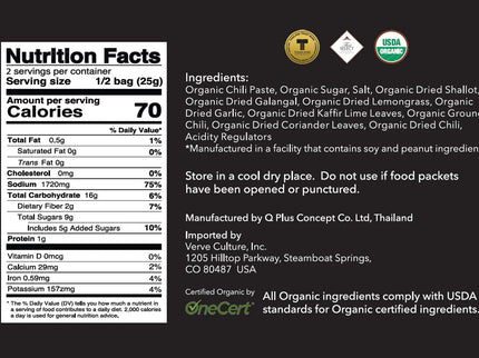 Thai for Two - Organic Tom Yum Soup