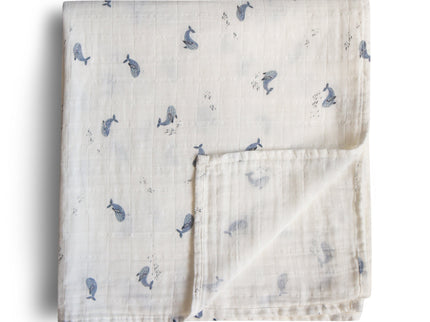 Mushie Organic Cotton Muslin Swaddle Blanket