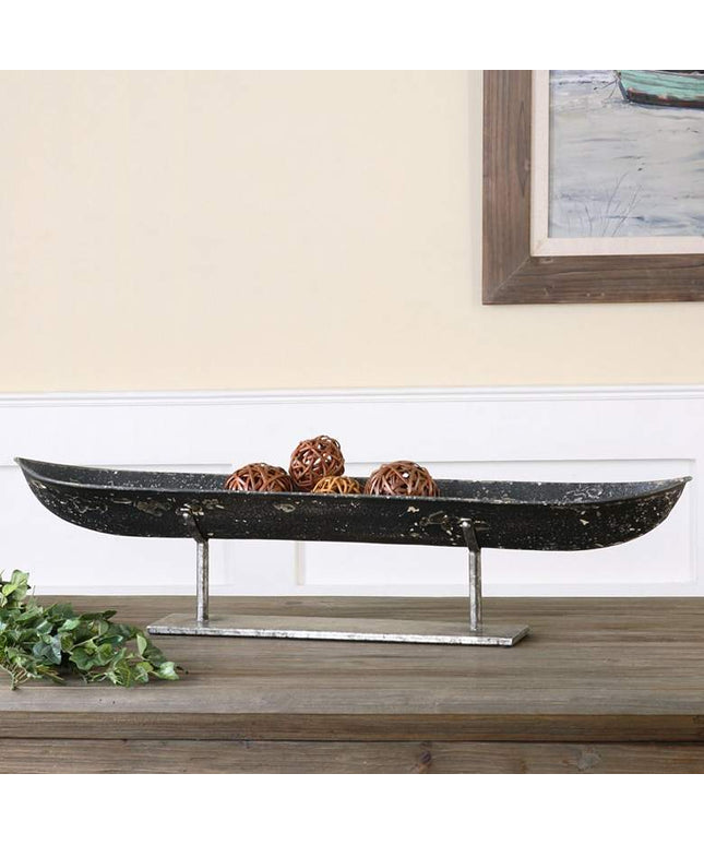 Aged Iron 30 1/4" Wide Riverboat Sculpture by Uttermost
