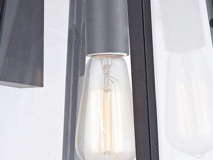 Arrington 13" High Glass and Mystic Black Wall Sconce Set of 2