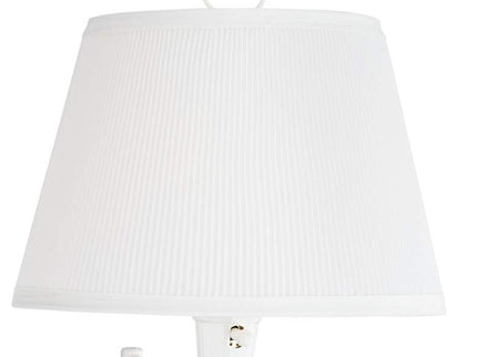 Barnes and Ivy Amelie White Swing Arm Plug-In Wall Lamps Set of 2