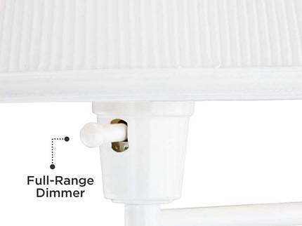 Barnes and Ivy Amelie White Swing Arm Plug-In Wall Lamps Set of 2