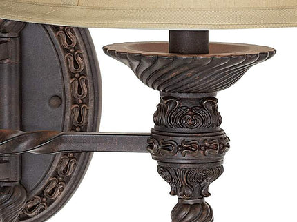 Barnes and Ivy Godia Bronze Plug-In Swing Arm Wall Lamps Set of 2