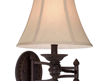 Barnes and Ivy Godia Bronze Plug-In Swing Arm Wall Lamps Set of 2