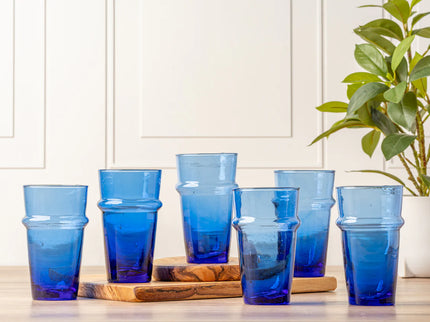 Moroccan Beldi Glassware - Set of 6