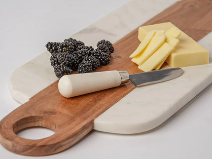 Marble Serving Board with Hole Handles