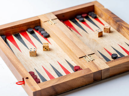 Backgammon Mangowood Game Set