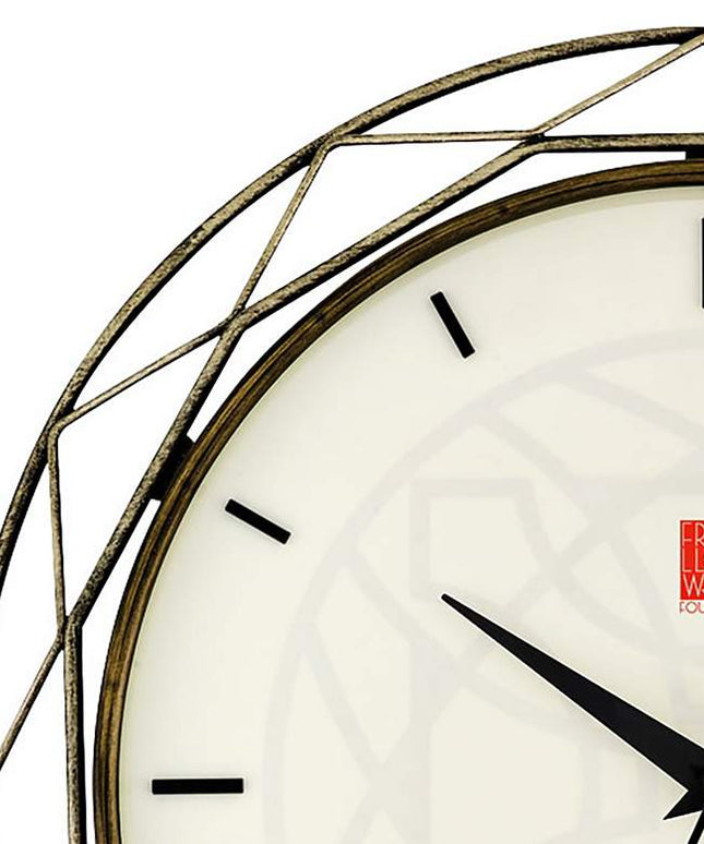 Bulova Luxfer Prism Aged Bronze 14" Round Wall Clock