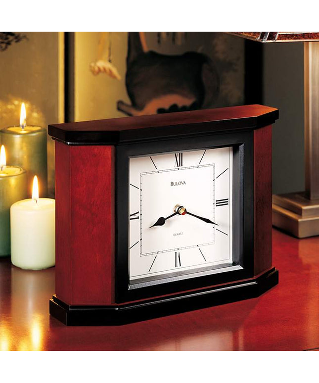 Bulova Morrigon 10" Wide Mantel Clock