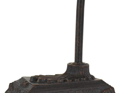 Cal Lighting Cotulla 24" Vine and Leaf Tiffany-Style Glass Desk Lamp