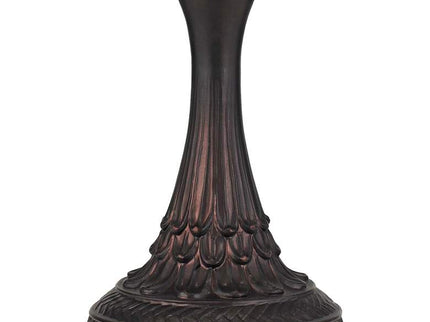 Cal Lighting Markham 25" Bronze and Tiffany-Style Glass Table Lamp