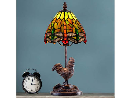 Callico Rooster 15" High Antique Bronze Accent Table Lamp