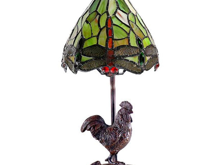 Callico Rooster 15" High Antique Bronze Accent Table Lamp