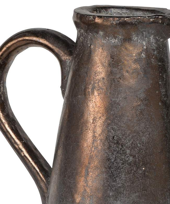 Candia Sienna Brown 14 1/2" High Ceramic Pitcher