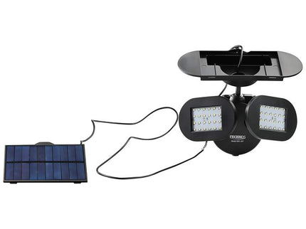 Connel Black Twin Direction LED Solar Security Light