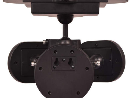 Connel Black Twin Direction LED Solar Security Light