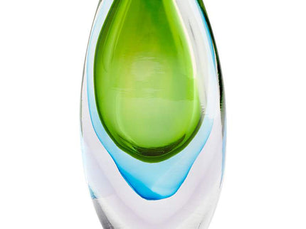 Cyan Design Canica Blue and Green 9 3/4"H Small Glass Vase