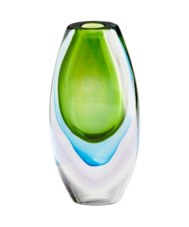 Cyan Design Canica Blue and Green 9 3/4"H Small Glass Vase