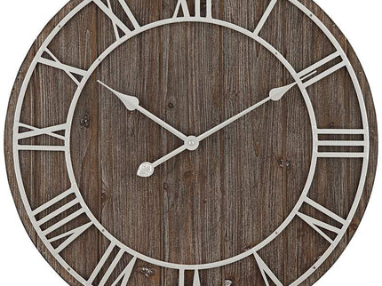 Dahlia Studios Zania 23 3/4" Round Matte Dark Gray Wall Clock