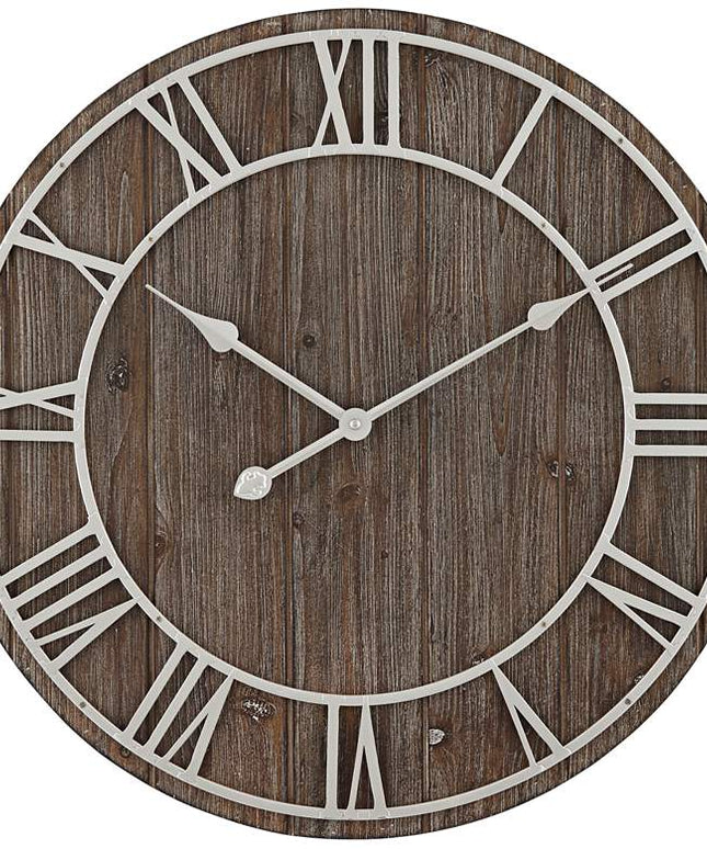 Dahlia Studios Zania 23 3/4" Round Matte Dark Gray Wall Clock