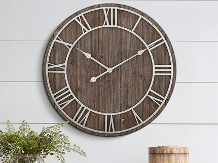 Dahlia Studios Zania 23 3/4" Round Matte Dark Gray Wall Clock
