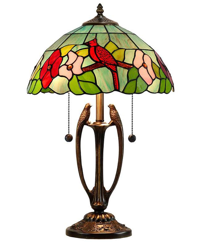 Dale Tiffany Benezia Birds Antique Bronze Table Lamp