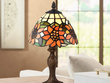 Dale Tiffany Discovery 14" High Bronze Tiffany-Style Accent Table Lamp