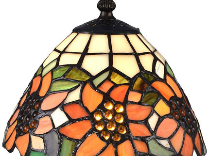 Dale Tiffany Discovery 14" High Bronze Tiffany-Style Accent Table Lamp