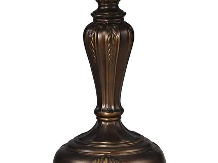 Dale Tiffany Fox Peony 19" High Bronze Tiffany-Style Accent Table Lamp