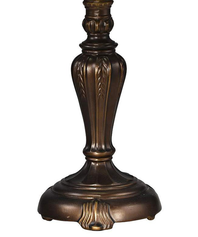Dale Tiffany Fox Peony 19" High Bronze Tiffany-Style Accent Table Lamp