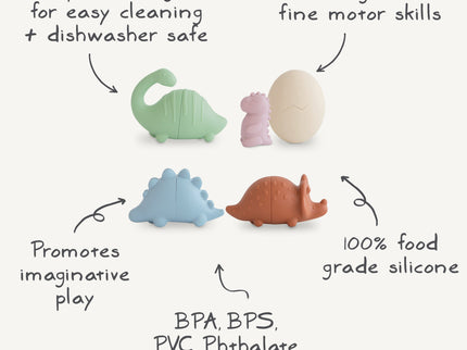 MFBS-5001, Dino Mold Free Bath Play Set