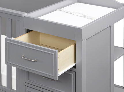 M12891G,DaVinci,Charlie 4-in-1 Convertible Crib & Changer in Grey