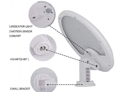 Domex 7 1/2" High Warm White Solar Mini UFO LED Flood Light