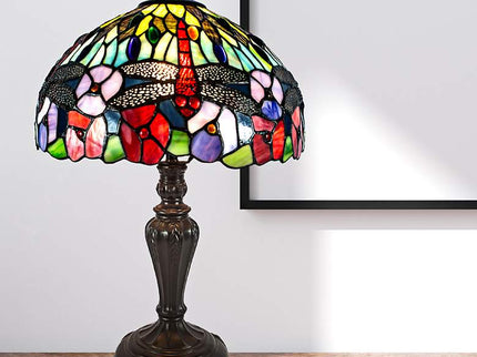 Dragonfly Bounty 20"H Fieldstone Bronze Accent Table Lamp