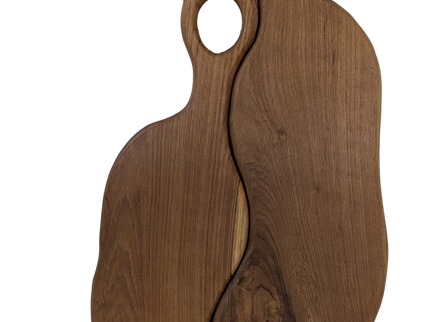 The Duo Teak Wood Charcuterie Cutting Board