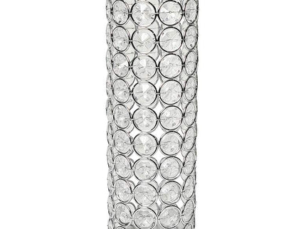 Elegant Designs Elipse 10 1/4" High Chrome Decorative Vase
