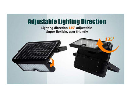 Endo 9" High Black PIR Sensor LED 5-in-1 Outdoor Flood Light