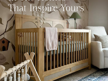 M24801HYPSEW,Namesake,Eloise 4-in-1 Convertible Crib in Honey & Performance Sand Eco-Weave