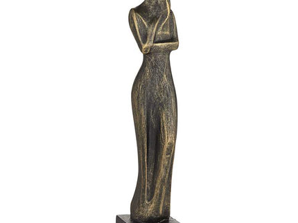 Femme Fatale 16" High Matte Bronze Woman Statue