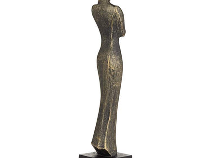 Femme Fatale 16" High Matte Bronze Woman Statue
