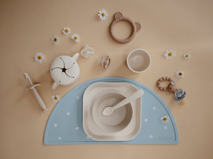 Mushie Silicone Pacifier Clip | Eva