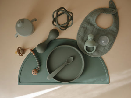 Mushie Silicone Pacifier Clip | Eva