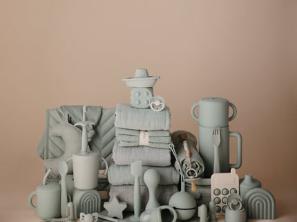 Mushie Silicone Pacifier Clip | Eva